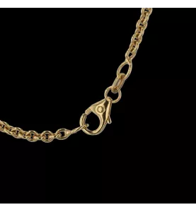 Yellow Gold Swirl Pendant Necklace