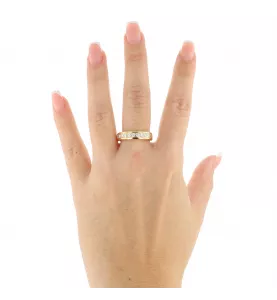 BAGUE OR JAUNE