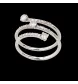 Bague or gris diamants