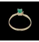 Bague or jaune Emeraude