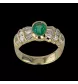 YELLOW GOLD EMERALD RING