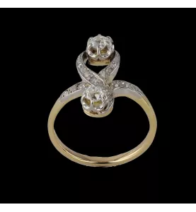 ANELLO CON DIAMANTE IN ORO GIALLO