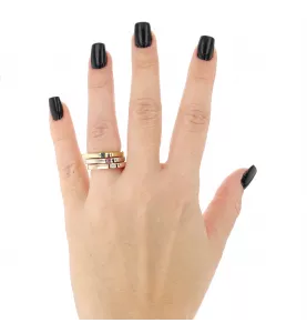 Anello triplo 3 oro