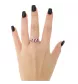 Bague or gris Rubis et diamants