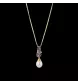 Halskette aus Gelbgold mit Saphiren und Diamanten
