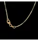Halskette aus Gelbgold mit Saphiren und Diamanten