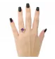 Pink gold ring Amethyst