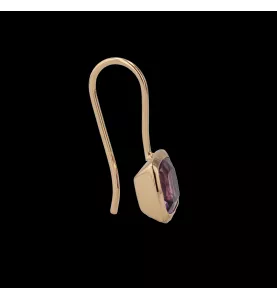 Orecchini in oro rosa con ametista