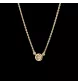 Collier Solitaire or jaune Diamant 0.05 carats