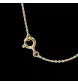 Collier Solitaire or jaune Diamant 0.05 carats