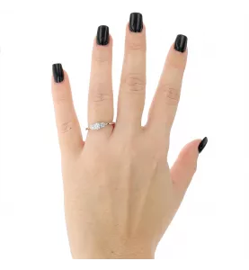 BAGUE OR GRIS 3 DIAMANTS