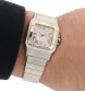 Cartier Santos Galbée Gold & Stahl Quarz