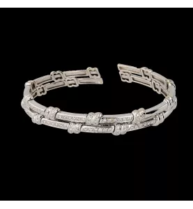 White gold bracelet 84 diamonds