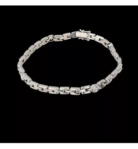 Armband aus Graugold mit Diamant