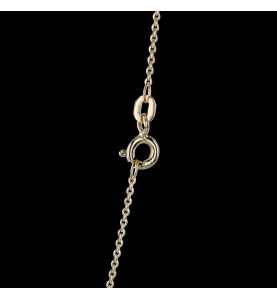 Collana di diamanti solitari in oro giallo 0,20 carati