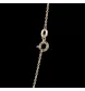 Collana di diamanti solitari in oro giallo 0,20 carati