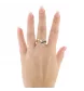 Ring aus Gelbgold mit Saphiren und Diamanten