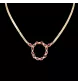 NECKLACE YELLOW GOLD RUBY & DIAMONDS