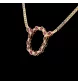 NECKLACE YELLOW GOLD RUBY & DIAMONDS