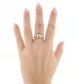 BAGUE OR JAUNE DIAMANTS RUBIS SAPHIRS EMERAUDES