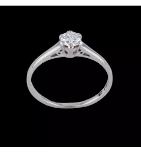 0.40 carat white gold diamond ring