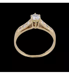 WHITE GOLD SOLITAIRE