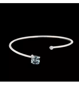 BRACELET PEEKABOO AIGUE MARINE DIAMANTS