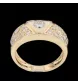 Bague or jaune et diamants