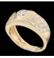 Bague or jaune et diamants