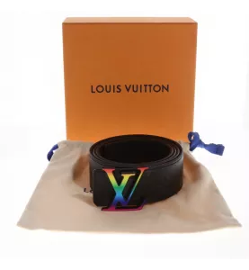 Louis Vuitton LV Belt Eclipse Taiga Initials