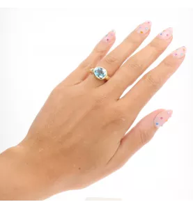 Bague or jaune Topaze T52
