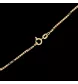 Yellow gold and diamond necklace