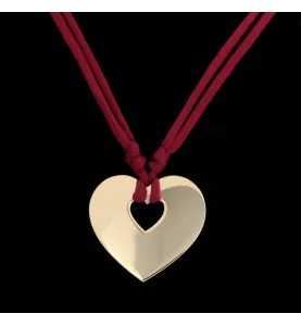 Poiray "Secret Heart" pendant, yellow gold.