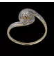 RING AUS GELBGOLD MIT DIAMANTEN