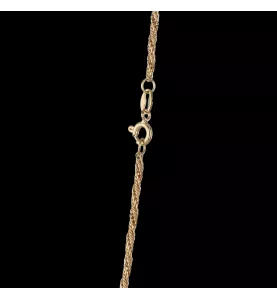 COLLANA CIONDOLO CROCE RUBINO DIAMANTE