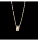 Collana in oro giallo con pendente di diamanti