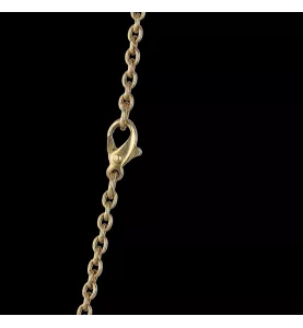 Collana in oro giallo con pendente di diamanti