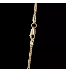 Collier or jaune jadéite