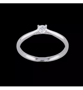 Bague solitaire 0.16 carats