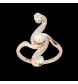 Anello di perle in oro rosa