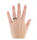 Ring aus Gelbgold mit Saphiren und Diamanten