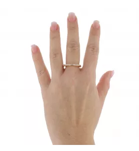 Bague or jaune filigranée
