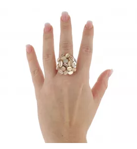 Anello con diamante in oro giallo