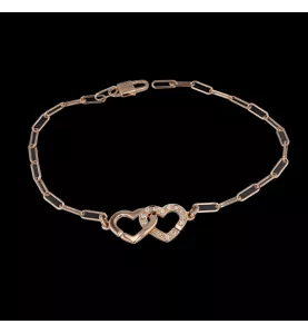 Dinh Van Bracelet double coeurs R9