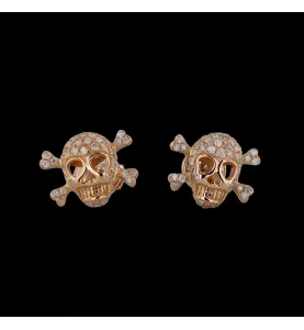 Skull and crossbones earrings