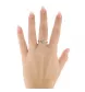 Bague 2 ors solitaire 0.08 carats