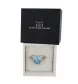 Bague Or gris topaze Diamants