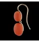 BOUCLES D'OREILLES OR JAUNE CORAIL