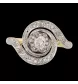 BAGUE OR JAUNE DIAMANTS
