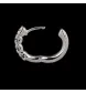 White gold hoop earrings 4 x 0.15 carats